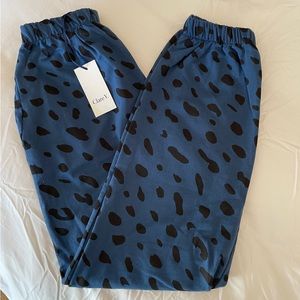 Clare V Sweatpants, Blue Jaguar, XS, Brand new!